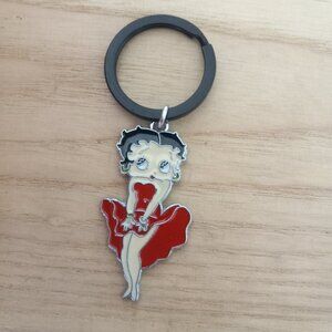 Betty Boop Keychain Dress Gift Idea Collectible Cartoon 60s 70s 80s Character